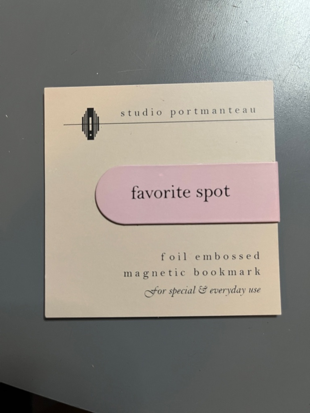 NWT Foil Embossed Magnetic Bookmark - Studio Portmanteau